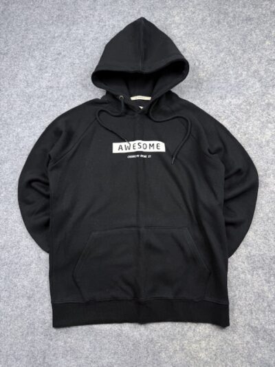 Authentic Pre-Loved Crooklyn (Urban Outfitters NY) “Awesome” Graphic Pullover Hoodie – Black | Size L