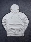 Authentic Pre-Loved Tomstory "Flash" Contrast Panel Pullover Hoodie - Off-White / Charcoal | Size M