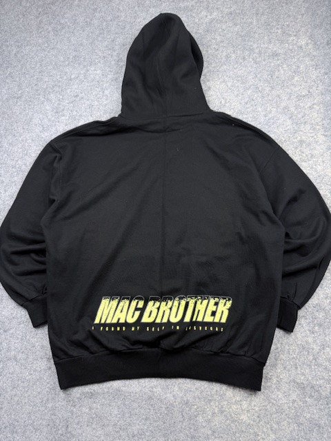 Authentic Pre-Loved Mac Brother Heavyweight Oversized Pullover Hoodie - Black / Graphic Print | Size XL/XXL Authentic Pre-Loved Mac Brother Heavyweight Oversized Pullover Hoodie - Black / Graphic Print | Size XL/XXL - Image 3