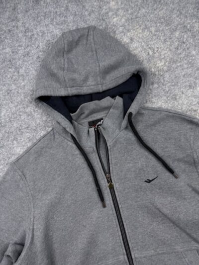 Authentic Pre-Loved Pro-Specs Textured Full-Zip Utility Hoodie – Heather Gray | Size L