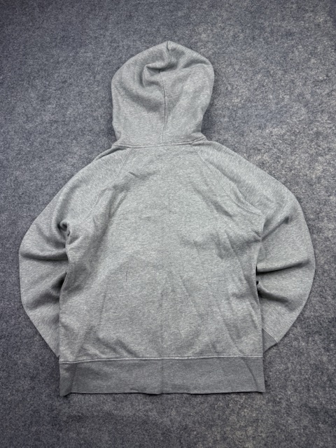 Authentic Pre-Loved Gap Arch Logo Full-Zip Fleece Hoodie - Heather Gray / Patterned Logo | Women's Size L Authentic Pre-Loved Gap Arch Logo Full-Zip Fleece Hoodie - Heather Gray / Patterned Logo | Women's Size L - Image 4