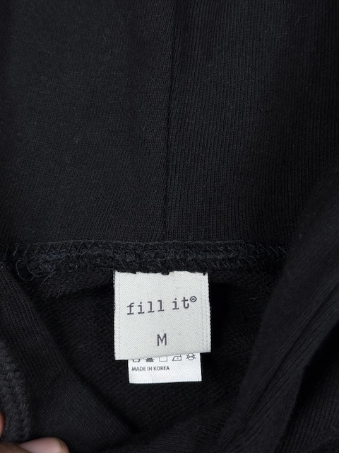 Authentic Pre-Loved "fill it" Matthew 6:10 Script Graphic Pullover Hoodie - Black | Size M Authentic Pre-Loved "fill it" Matthew 6:10 Script Graphic Pullover Hoodie - Black | Size M - Image 3