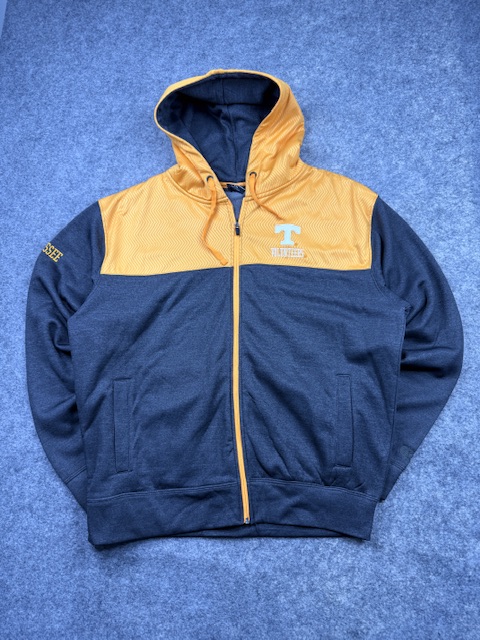 Authentic Pre-Loved Colosseum Athletics Tennessee Volunteers Full-Zip Colorblock Hoodie - Navy / Orange | Size XXL (Oversized) Authentic Pre-Loved Colosseum Athletics Tennessee Volunteers Full-Zip Colorblock Hoodie – Navy / Orange | Size XXL (Oversized)