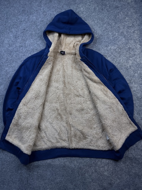 Authentic Pre-Loved Polham Sherpa-Lined Full-Zip Winter Hoodie - Navy Blue / Tan | Size L Authentic Pre-Loved Polham Sherpa-Lined Full-Zip Winter Hoodie – Navy Blue / Tan | Size L