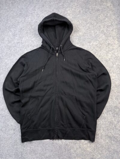 Authentic Pre-Loved Uniqlo Classic Full-Zip Fleece Hoodie – Black | Size XL