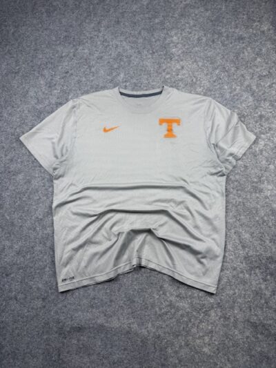 Authentic Pre-Loved Nike Dri-FIT Tennessee Volunteers Short Sleeve T-Shirt - Grey / Orange | Size XXL (Tag XL)
