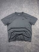 Pre-Loved Under Armour "The Tech Tee" V-Neck Short Sleeve Active T-Shirt - Dark Grey | Size XXL (Tag XL)