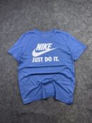 Authentic Pre-Loved "The Nike Tee" Dri-FIT Just Do It Graphic T-Shirt - Light Blue | Size M/L (Tag M)