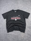 Pre-Loved Under Armour HeatGear Texas Tech Volleyball T-Shirt - Dark Grey | Size XXL (Tag L)
