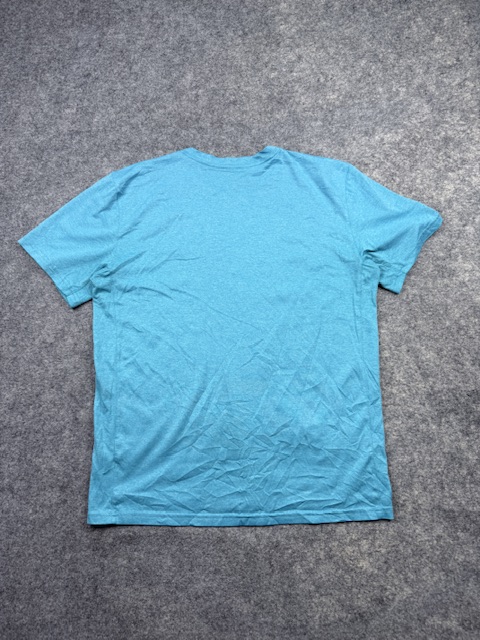 Authentic Pre-Loved Nike Dri-FIT Basic Short Sleeve Active T-Shirt - Teal / Heather Blue | Size M/L (Tag M) Authentic Pre-Loved Nike Dri-FIT Basic Short Sleeve Active T-Shirt - Teal / Heather Blue | Size M/L (Tag M) - Image 4