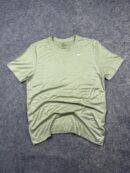 Authentic Pre-Loved "The Nike Tee" Dri-FIT Basic Short Sleeve Active T-Shirt - Light Olive Green | Size M/L (Tag M)