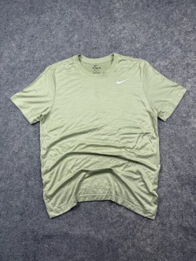 Authentic Pre-Loved "The Nike Tee" Dri-FIT Basic Short Sleeve Active T-Shirt - Light Olive Green | Size M/L (Tag M)