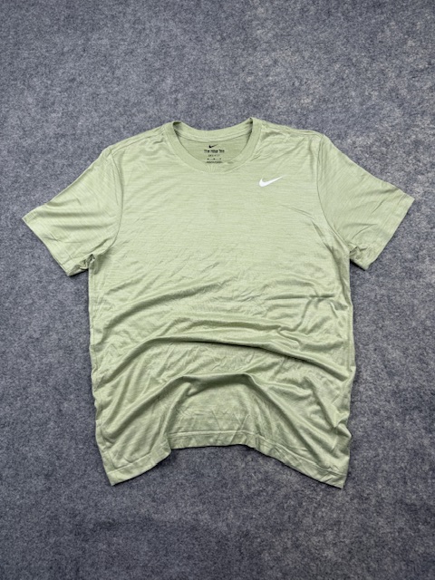 Authentic Pre-Loved "The Nike Tee" Dri-FIT Basic Short Sleeve Active T-Shirt - Light Olive Green | Size M/L (Tag M) Authentic Pre-Loved "The Nike Tee" Dri-FIT Basic Short Sleeve Active T-Shirt - Light Olive Green | Size M/L (Tag M)