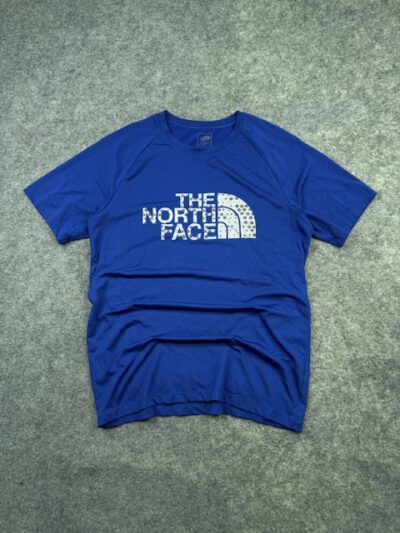 Pre-Loved The North Face Half Dome Graphic Performance T-Shirt - Royal Blue | Size S/M (Tag S)