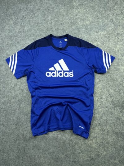 Adidas Climalite Big Logo Performance T-Shirt - Royal Blue / Navy | Size M