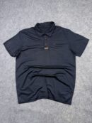Wilson Performance Polo Shirt - Dark Charcoal with Orange Accents | Size L/XL