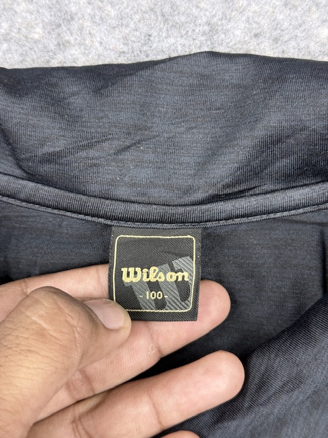 Wilson Performance Polo Shirt - Dark Charcoal with Orange Accents | Size L/XL Wilson Performance Polo Shirt - Dark Charcoal with Orange Accents | Size L/XL - Image 3