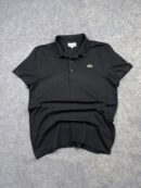Pre-Loved Lacoste Sport Performance Polo Shirt - Black | Size M