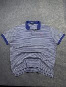 Pre-Loved Polo Ralph Lauren Striped Polo Shirt - Blue / White | Size 2XL/3XL