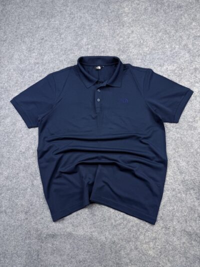 Pre-Loved The North Face Performance Polo Shirt - Navy Blue | Size L/XL