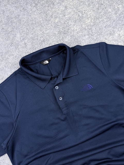 Pre-Loved The North Face Performance Polo Shirt - Navy Blue | Size L/XL Pre-Loved The North Face Performance Polo Shirt - Navy Blue | Size L/XL - Image 2