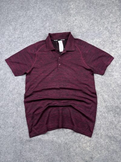 Pre-Loved Mulawear Athletic Performance Polo Shirt - Heathered Burgundy | Size L