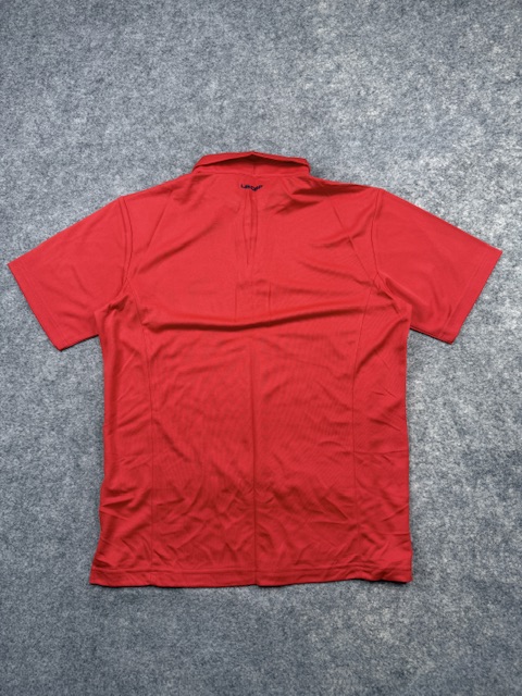 Pre-Loved Lecaf Performance Polo Shirt - Bright Red | Size L Pre-Loved Lecaf Performance Polo Shirt - Bright Red | Size L - Image 4