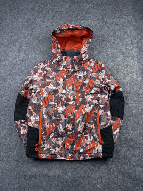 USALL Extreme Graphic Camo Ski & Snowboard Jacket - Orange / Grey | Size XS USALL Extreme Graphic Camo Ski & Snowboard Jacket - Orange / Grey | Size XS