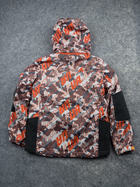 USALL Extreme Graphic Camo Ski & Snowboard Jacket - Orange / Grey | Size XS USALL Extreme Graphic Camo Ski & Snowboard Jacket - Orange / Grey | Size XS - Image 6
