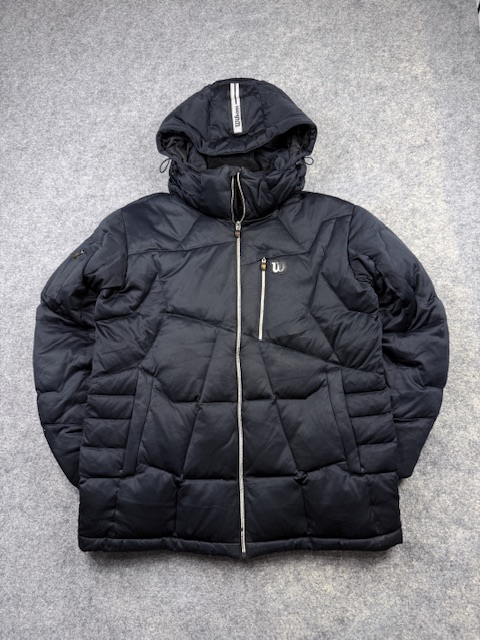 Wilson Heavyweight Duck Down Puffer Jacket - Black | Size L Wilson Heavyweight Duck Down Puffer Jacket - Black | Size L