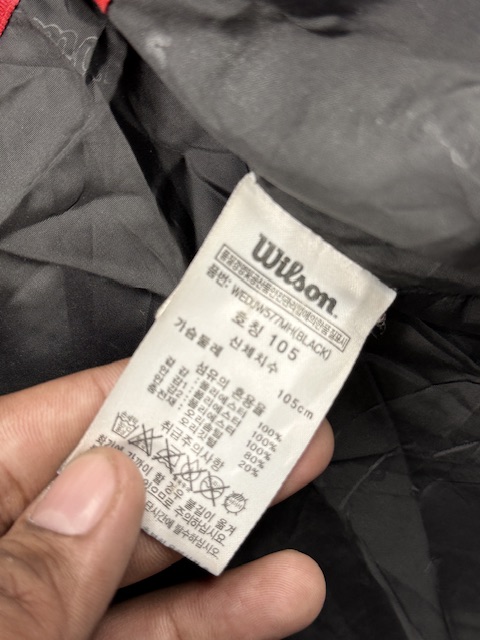 Wilson Heavyweight Duck Down Puffer Jacket - Black | Size L Wilson Heavyweight Duck Down Puffer Jacket - Black | Size L - Image 5