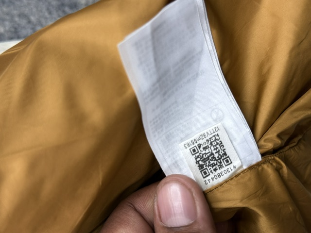 Pre-Loved Adidas Originals Trefoil Monogram Puffer Jacket - Off-White / Gold | Size L Pre-Loved Adidas Originals Trefoil Monogram Puffer Jacket - Off-White / Gold | Size L - Image 7