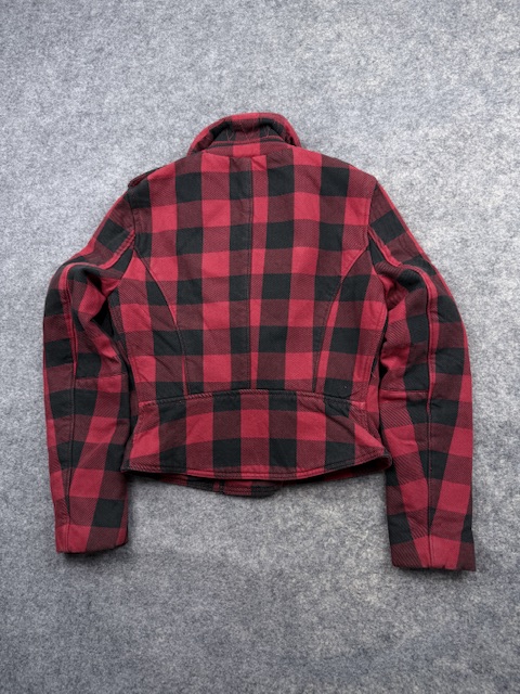 Pre-Loved Denim & Supply Ralph Lauren Buffalo Plaid Moto Jacket - Red / Black | Women's Size XS Pre-Loved Denim & Supply Ralph Lauren Buffalo Plaid Moto Jacket - Red / Black | Women's Size XS - Image 7
