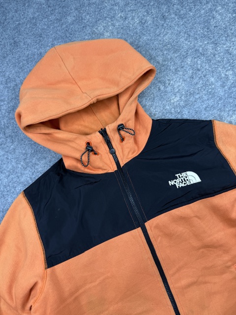 Vintage The North Face Reversible Colorblock Hooded Jacket - Orange / Black | Size M Vintage The North Face Reversible Colorblock Hooded Jacket - Orange / Black | Size M - Image 2