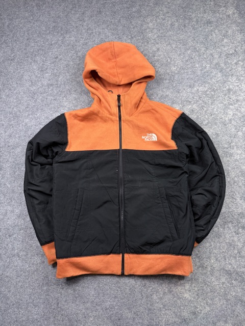 Vintage The North Face Reversible Colorblock Hooded Jacket - Orange / Black | Size M Vintage The North Face Reversible Colorblock Hooded Jacket - Orange / Black | Size M - Image 7