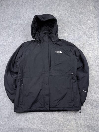 The North Face HyVent Waterproof Fleece-Lined Hooded Jacket - Black | Size M