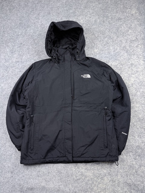 The North Face HyVent Waterproof Fleece-Lined Hooded Jacket - Black | Size M