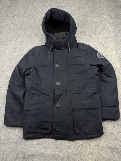 Pre-Loved Abercrombie & Fitch Climafill Insulated Parka Jacket - Navy Blue | Size S (Fits S/M)