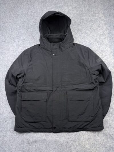 Pre-Loved Feltics Heavyweight Fleece & Faux-Fur Lined Winter Parka Jacket - Black | Men's Size XL