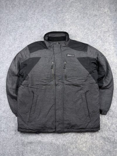 Pre-Loved Asics Technical Insulated Puffer Jacket – Charcoal Grey / Black | Size XL