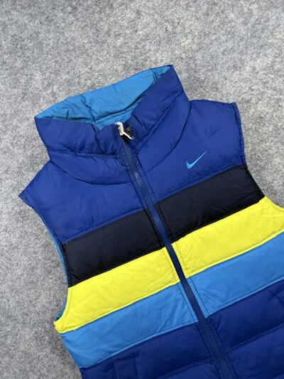 Pre-Loved Nike The Athletic Dept. Down-Filled Puffer Vest – Blue / Multi | Women’s Size S