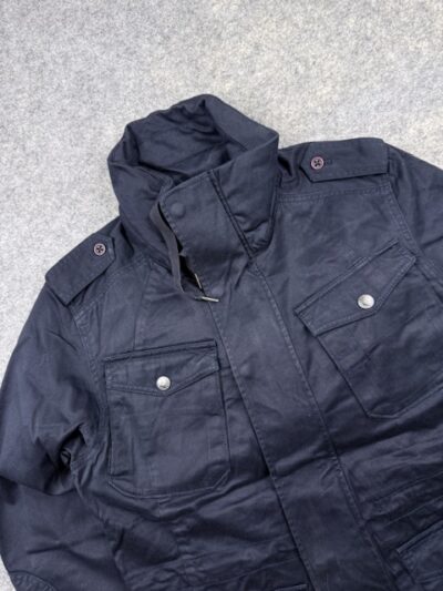 Authentic Pre-Loved Diesel “Only The Brave” Vintage Military Field Utility Jacket – Dark Navy Blue | Size L