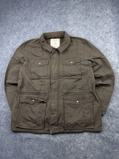 Authentic Pre-Loved American Eagle Outfitters Vintage Utility Field Cargo Jacket - Olive Brown / Khaki | Size XL
