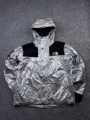 Supreme x The North Face Metallic Mountain Jacket - Silver & Black | Size L