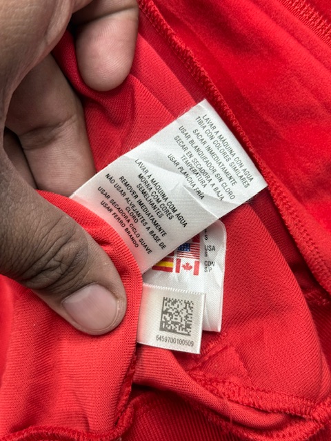 Vintage Adidas Originals Velour Track Jacket / Bomber with Contrast Piping - Bright Red & Black | Size S/M Vintage Adidas Originals Velour Track Jacket / Bomber with Contrast Piping - Bright Red & Black | Size S/M - Image 5