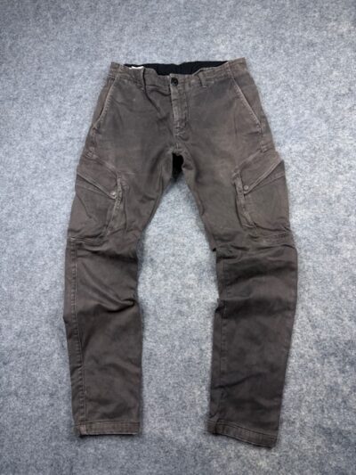 Stone Island Type SK Vintage Garment-Dyed Slim Cargo Trousers / Pants - Washed Dark Taupe / Brown | Size 30