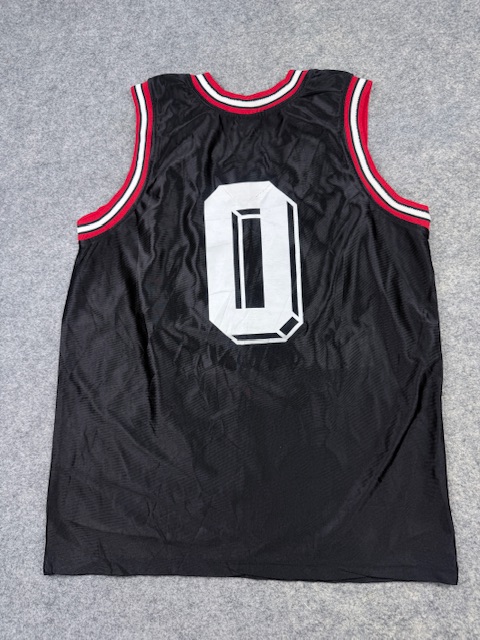Vintage Philadelphia 76ers #0 Basketball Jersey Tank Top - Black & Red/White Stripes | Size L Vintage Philadelphia 76ers #0 Basketball Jersey Tank Top - Black & Red/White Stripes | Size L - Image 3