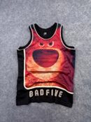 Disney Pixar Toy Story x Li-Ning BadFive Lotso Bear Basketball Jersey Tank Top - Black & Red | Size S