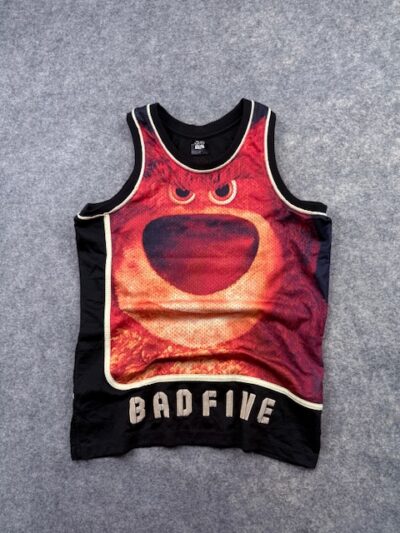 Disney Pixar Toy Story x Li-Ning BadFive Lotso Bear Basketball Jersey Tank Top - Black & Red | Size S