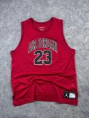 Nike Air Jordan #23 Basketball Jersey Tank Top - Cardinal Red & Black | Size L